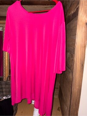 Bright Hot Pink Shift Dress